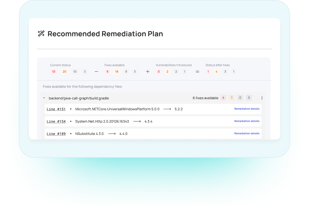 Attack Remediation Advice